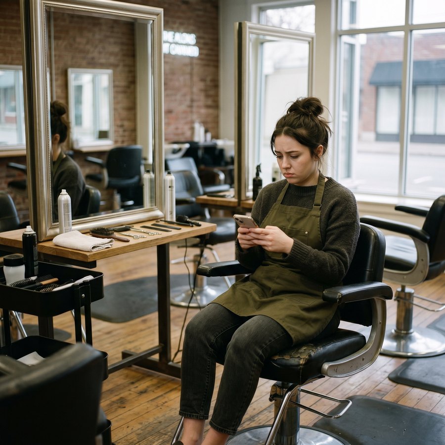 Struggling beauty professional